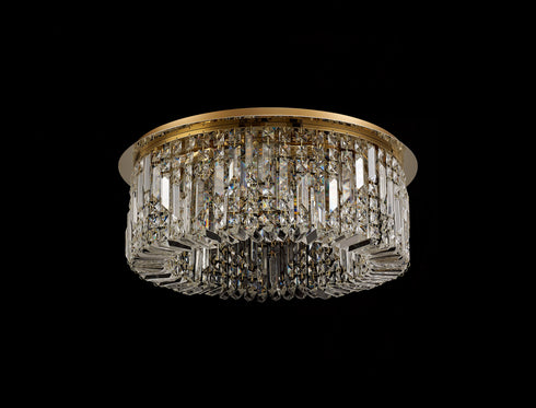 Zula Round Flush Chandelier 8 Light